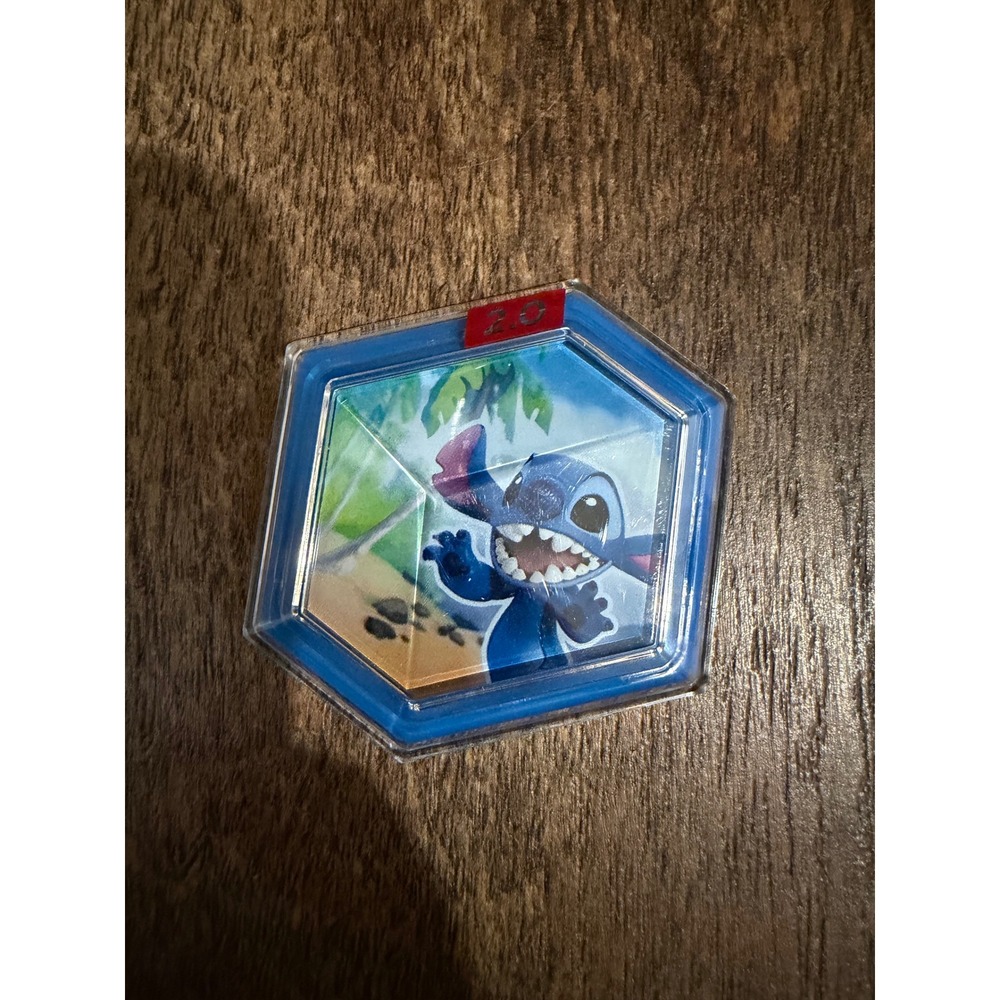 Disney Infinity 2.0 Stitch Tropical Rescue Power Disc INF-2000105 Blue Hexagon